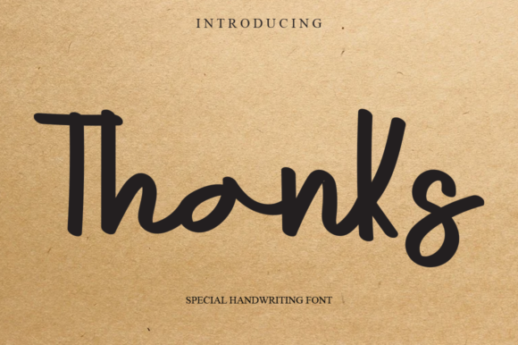 Thanks Font Poster 1