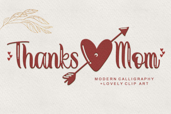 Thanks Mom Font Poster 1