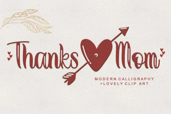 Thanks Mom Font Thanks Mom Font Poster 1