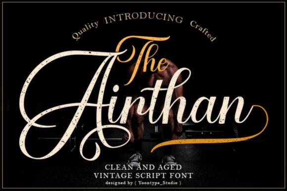 The Airthan Script Font The Airthan Script Font Poster 1