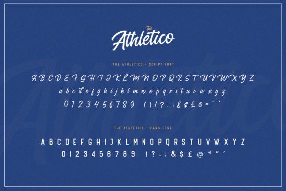 The Athletico Font Poster 8