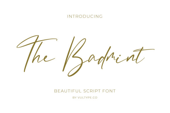 The Badmint Font Poster 1
