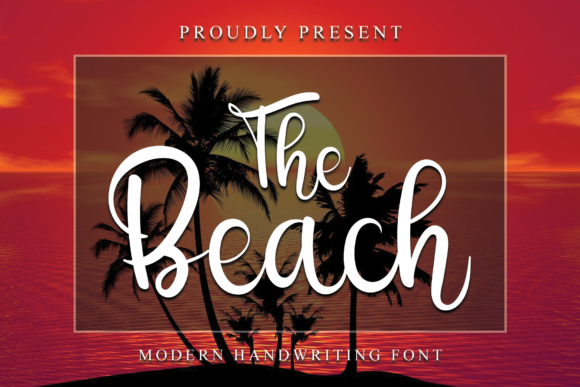 The Beach Font Poster 1