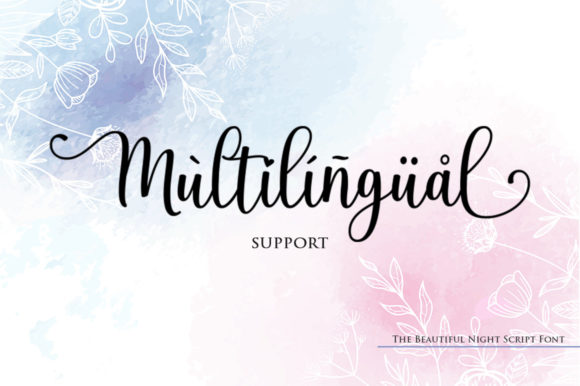 The Beautiful Night Font Poster 10
