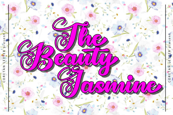 The Beauty Jasmine Font Poster 2