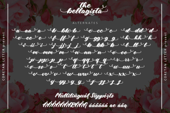 The Bellagista Font Poster 11
