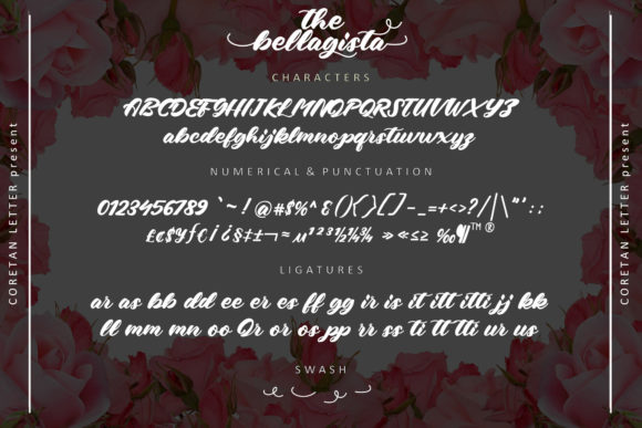 The Bellagista Font Poster 10