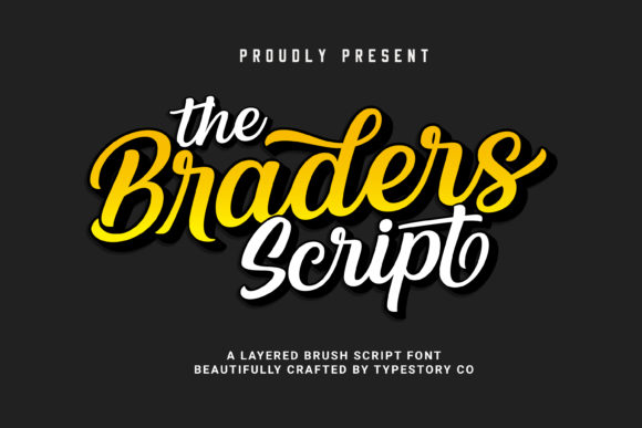 The Braders Script Font Poster 11