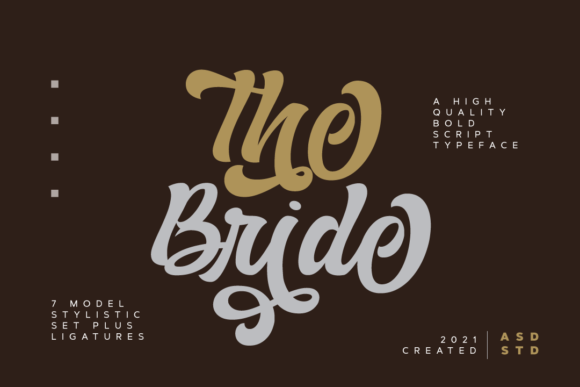 The Bride Font Poster 1