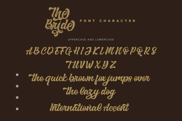The Bride Font Poster 9