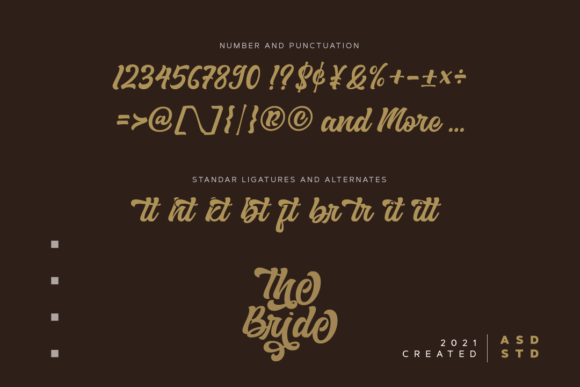 The Bride Font Poster 10