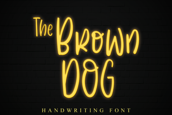 The Brown Dog Font Poster 1