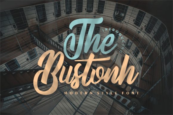 The Bustonh Font Poster 1