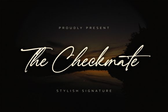 The Checkmate Font Poster 1