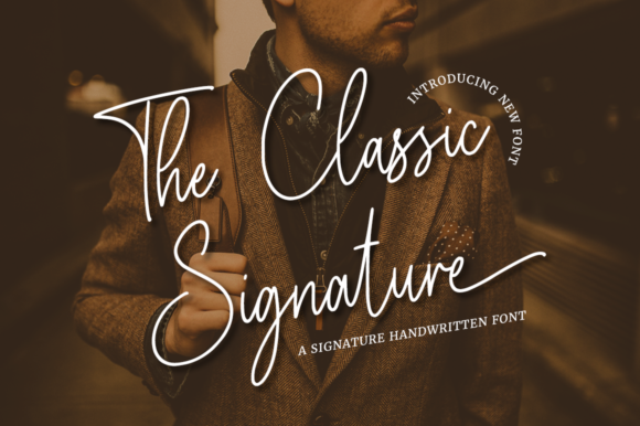 The Classic Signature Font Poster 1