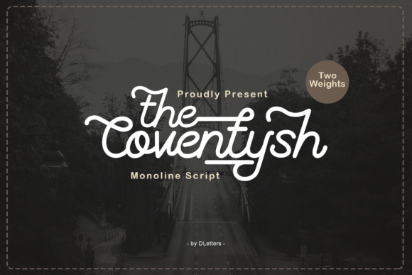 The Coventysh Font Poster 1