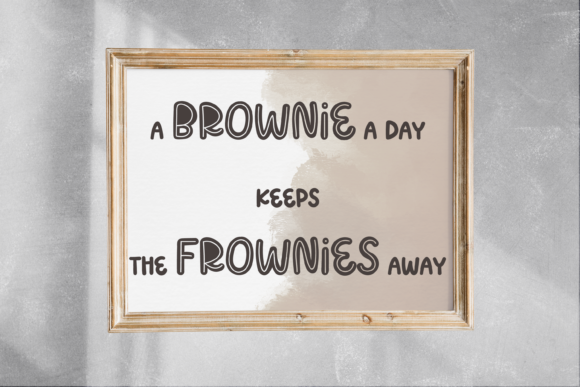 The Crispy Brownies Font Poster 5