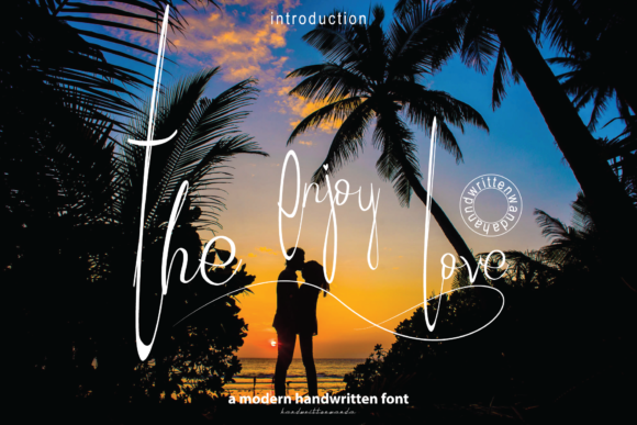 The Enjoy Love Font Poster 1