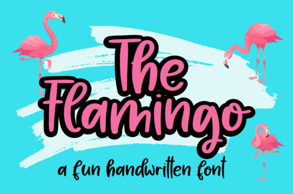 The Flamingo Font Poster 1