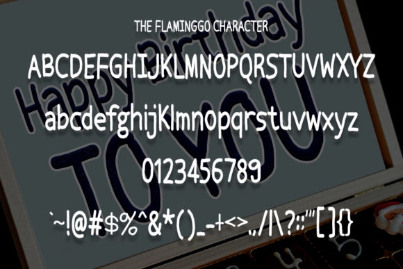 The Flamingo Font Poster 4