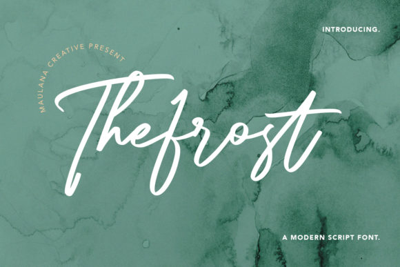 The Frost Modern Script Font