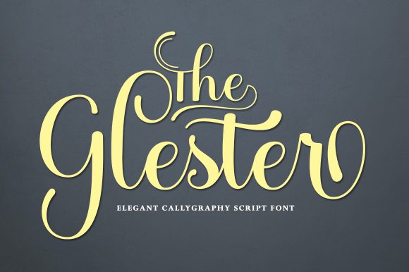The Glester Font Poster 1