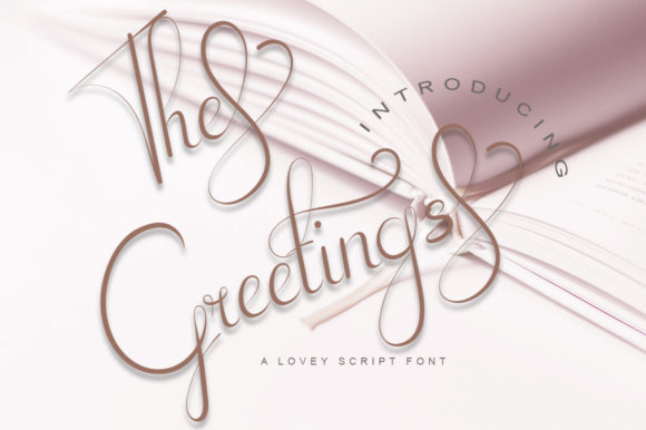 The Greetings Font Poster 1
