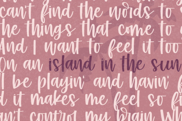 The Islander Font Poster 5