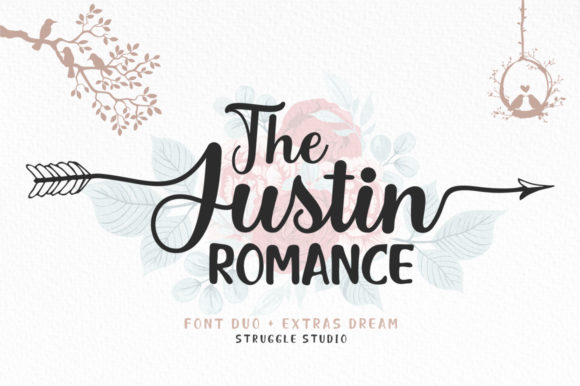The Justin Romance Font Poster 1