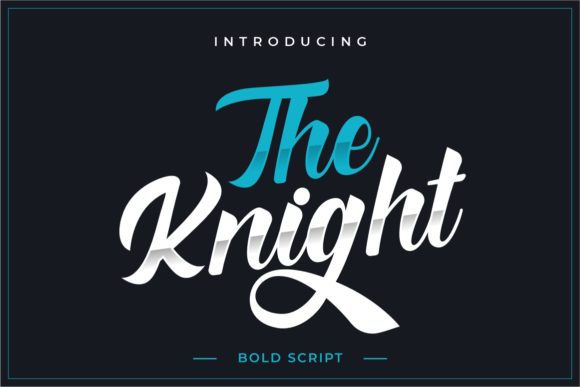 The Knight Font Poster 1