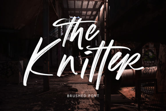 The Knitter Font Poster 1