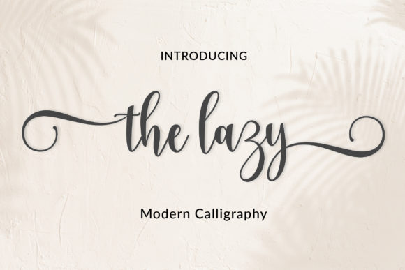 The Lazy Font Poster 1