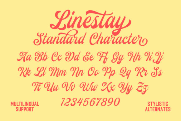 The Linestay Font Poster 6