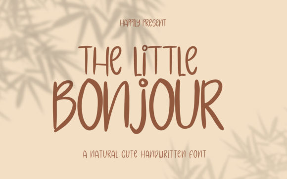 The Little Bonjour Font
