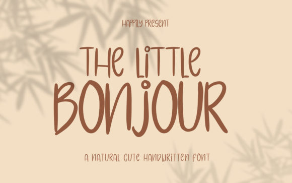 The Little Bonjour Font Poster 1