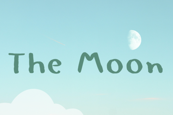 The Moon Font Poster 1