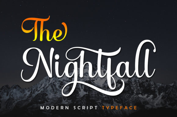 The Nightfall Font Poster 1