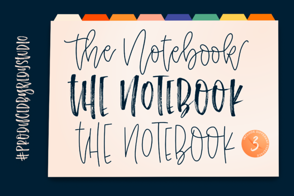 The Notebook Font Poster 1