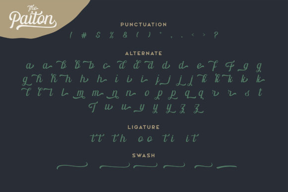 The Paiton Font Poster 7
