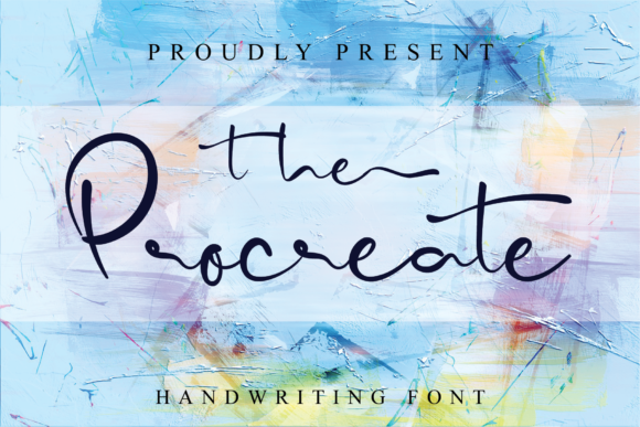 The Procreate Font Poster 1