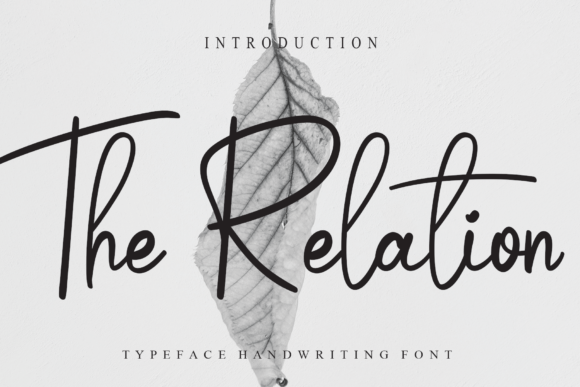 The Relation Font Poster 1