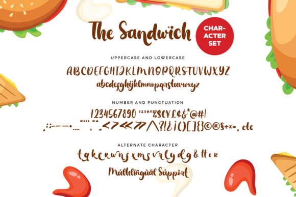 The Sandwich Font Poster 8