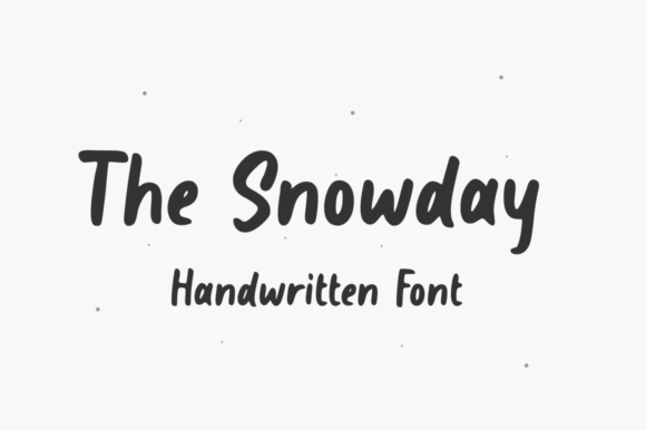 The Snowday Font Poster 1