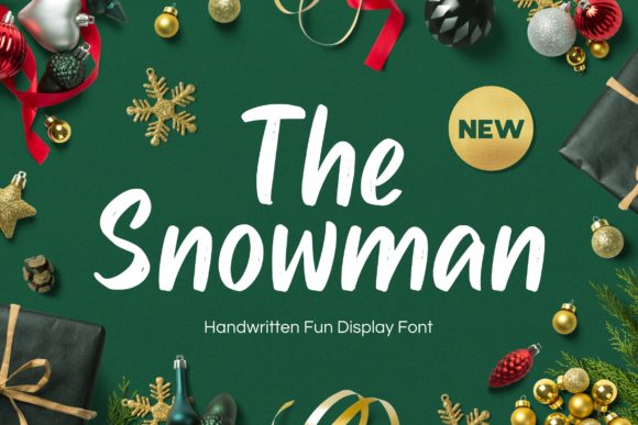 The Snowman Font Poster 1