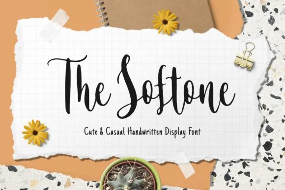 The Softone Font The Softone Font Poster 1