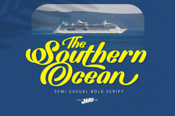 The Southern Ocean Font Poster 1