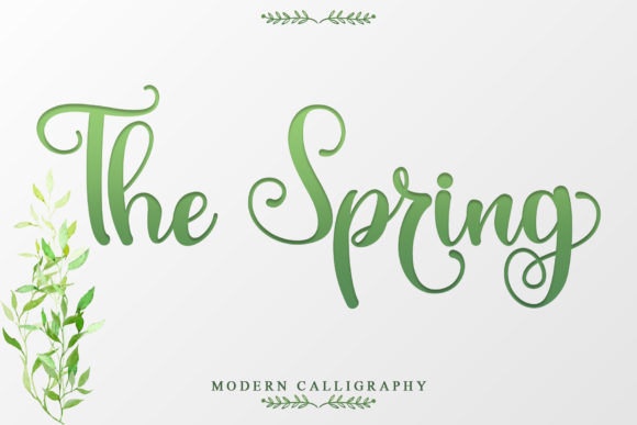 The Spring Font Poster 1