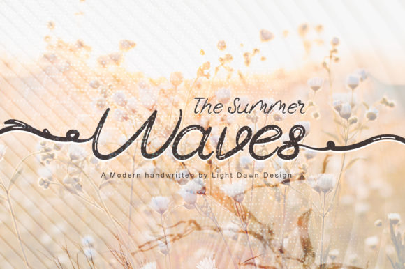 The Summer Waves Font Poster 1