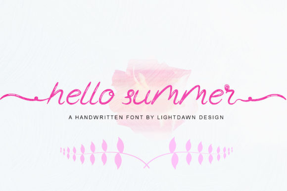 The Summer Waves Font Poster 2