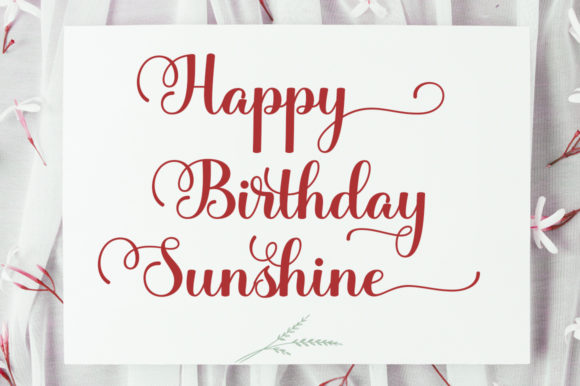 The Sunshine Font Poster 6